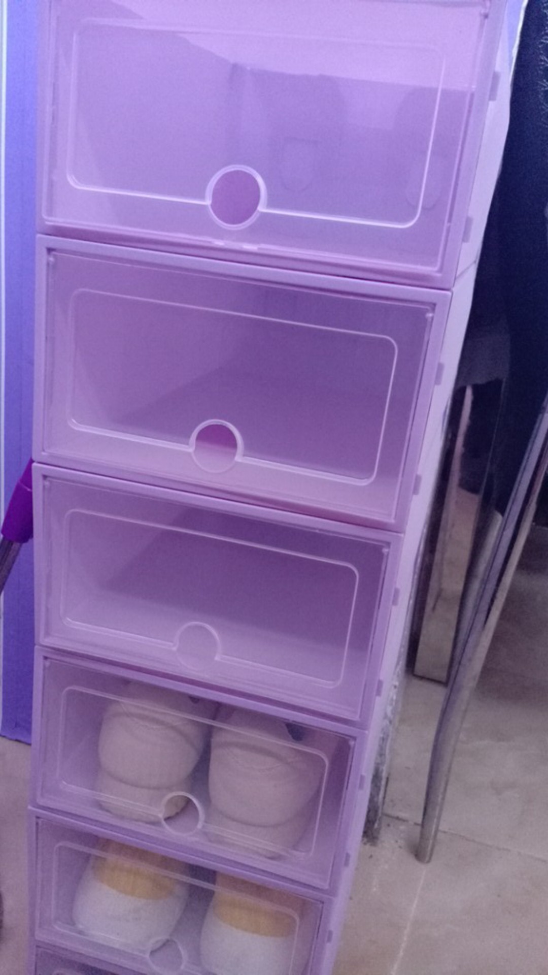 Kotak Sepatu | Shoes Box | Box Sepatu Lipat Transparan Murah | Tempat Sepatu | Kotak Serbaguna