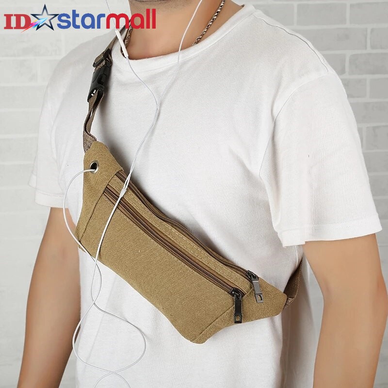 Tas Selempang Pria Wanita Simple Waistbag Trend Fashion