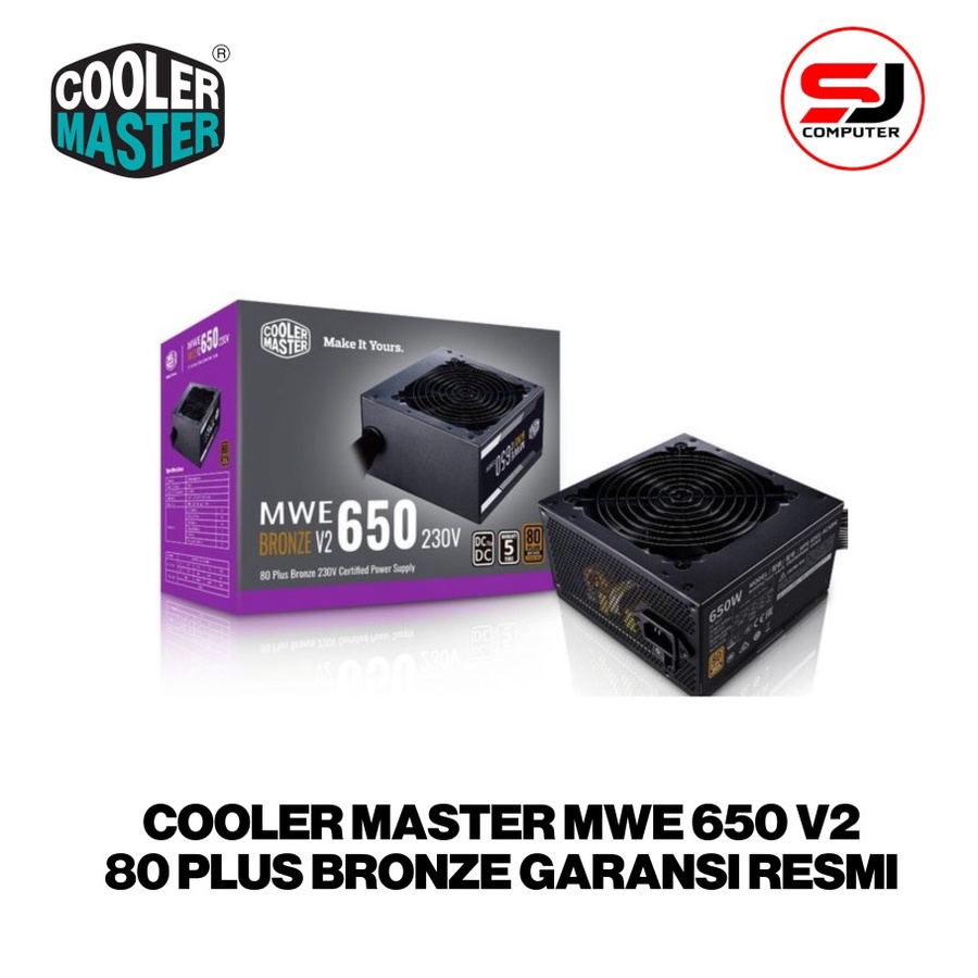 PSU Cooler Master MWE 650 V2 80+ Bronze Power Supply 650W