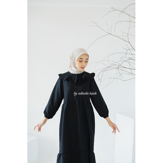 OULA MIDI DRESS Crinke Airflow Tunik Hijab