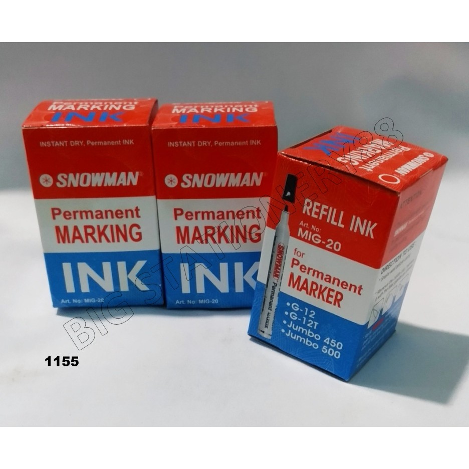 TINTA SPIDOL / INK SNOWMAN MARKER PERMANEN WARNA MERAH