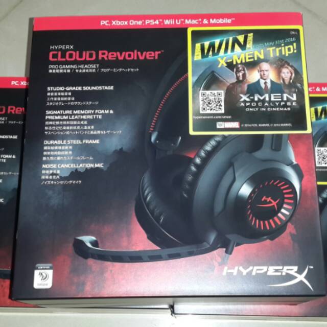 HyperX Cloud Revolver - Headphone Over-ear dengan Mikrofon Detachable dan Bahan Memory Foam