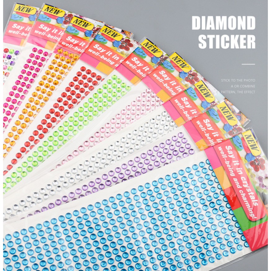 [TOYOU SHOP M07] STIKER DIAMOND | STIKER DIY | STIKER MAINAN | STIKER KERAJINAN TANGAN | STIKER MANIK-MANIK | STIKER SCRAPBOOK