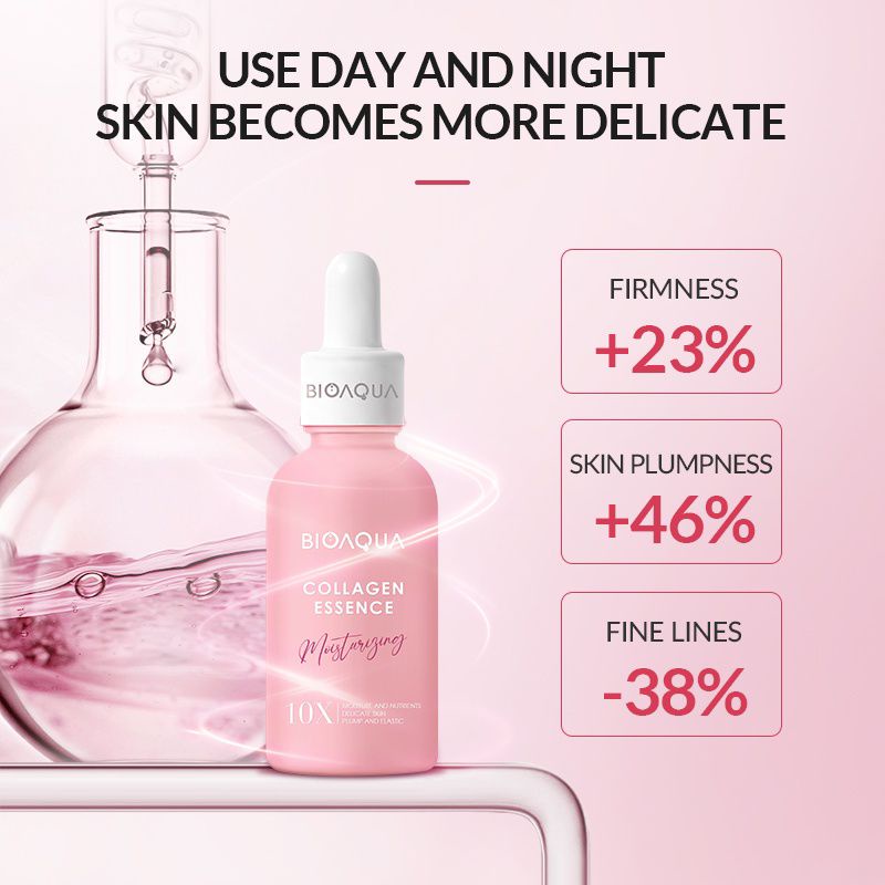 BIOAQUA 10X Essence Serum Collagen / Centella / Squalane / VIT C 30 50 ml