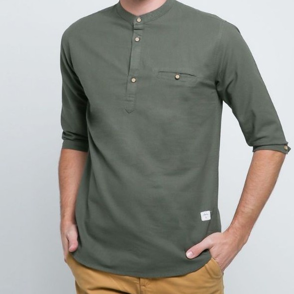 BAJU KURTA KEMEJA KOKO KEMKO PRIA ORIGINAL TERBARU LENGAN 3/4 AGERA