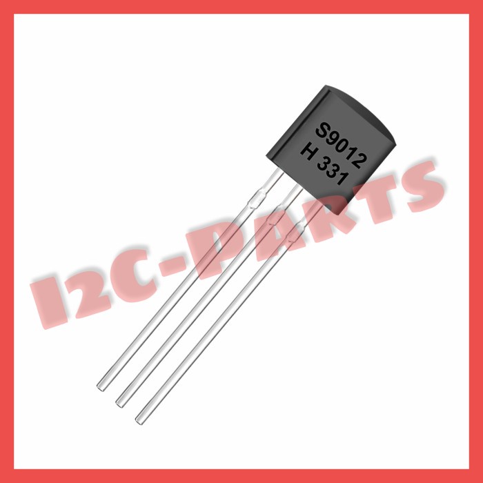 S9012 PNP 9012 TO-92 Bipolar Transistor