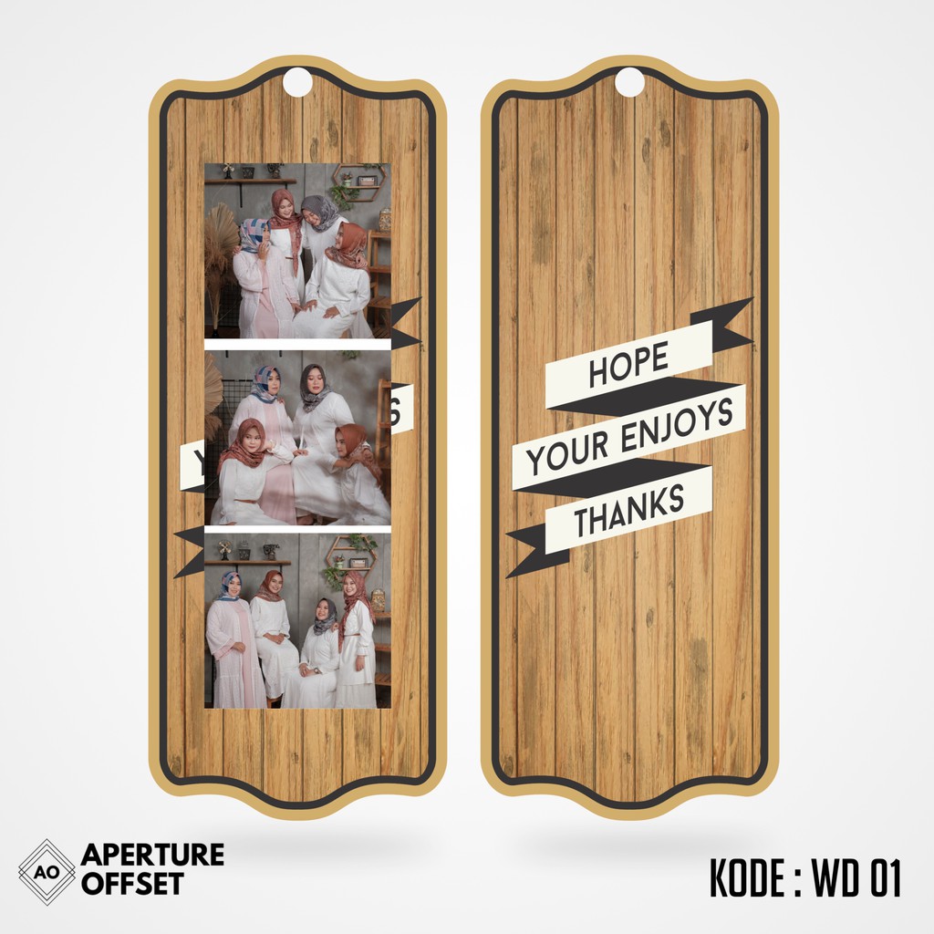 Frame Photobooth Strip 2R kertas photo aksesoris bingkai 1 lembar WD01