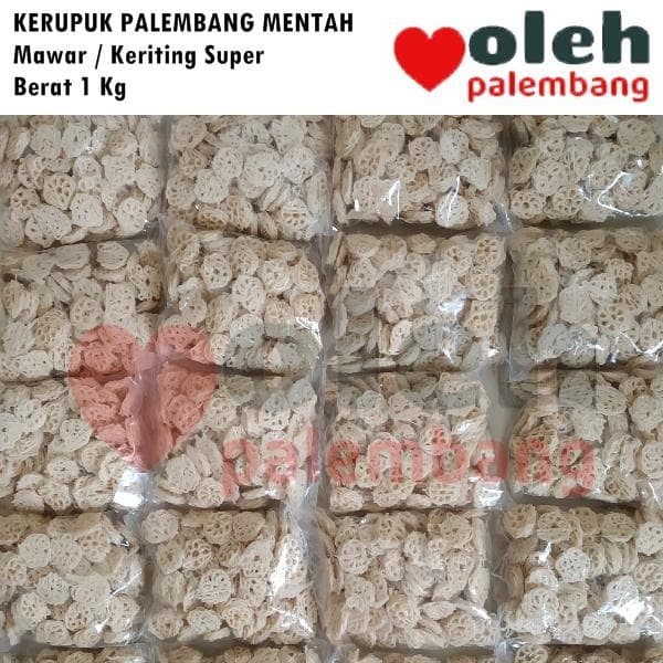 

NEW Kerupuk Ikan Palembang Mawar Keriting Mentah Original