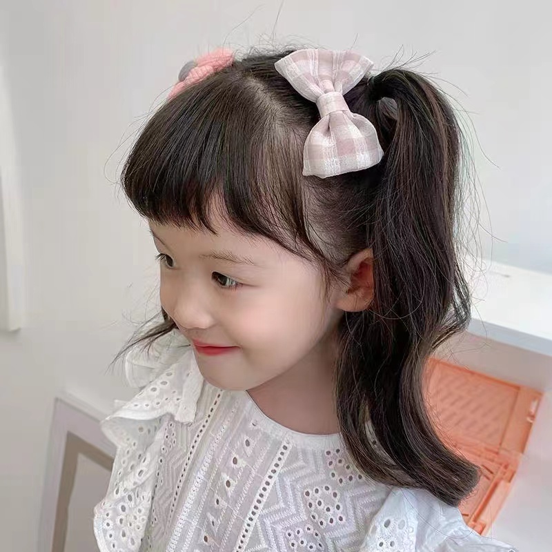 (Hello Girl) F91 Jepit Rambut Set 2Pcs Karakter Pita Bunga Anak Perempuan Lucu Jepitan Cewek Korea