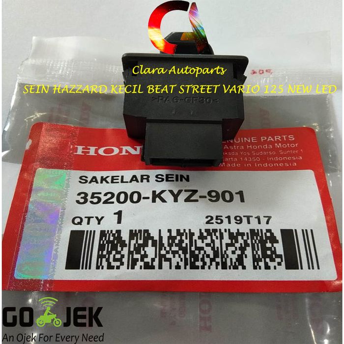 MOTOR-LAMPU- TOMBOL SEIN HAZZARD VARIO 125 NEW BEAT STREET TOMBOL SEN HAZARD KYZ -LAMPU-MOTOR.