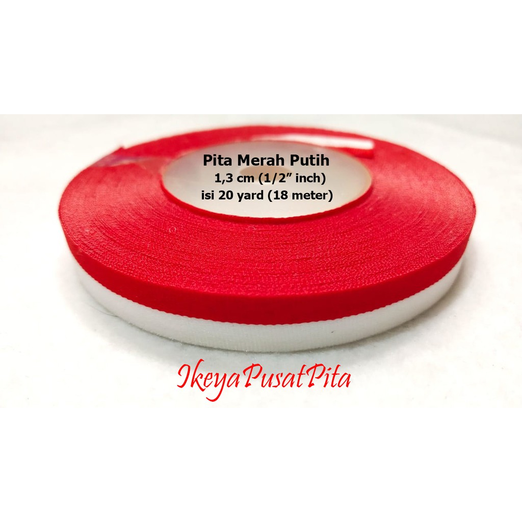 

(20 yard) Pita Merah Putih 1,3 cm | Pita Kemerdekaan | Pita Agustusan | MDK 2 | Toko Bahan Craft | Ikeya Pusat Pita