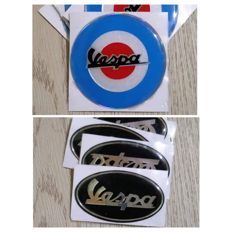 STICKER EMBLEM RETRO VESPA STICKER COATING/TIMBUL