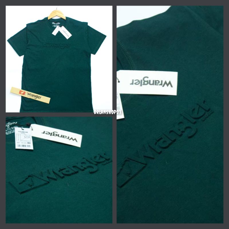 Kaos Pria Wrangler Embos Impor//Pakaian Pria Original//Kaos Pria Terlaris