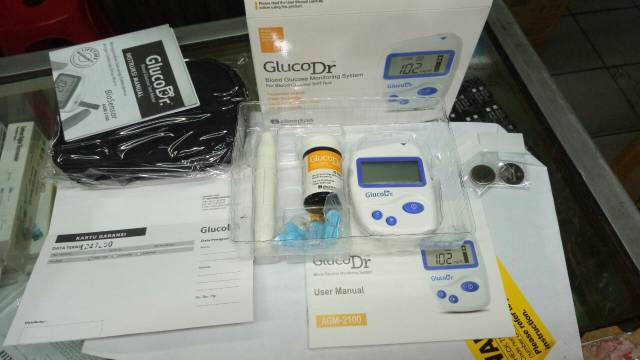 Alat gluco dr biosensor komplit+strip 25