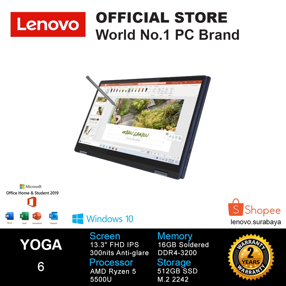 LENOVO YOGA 6-13ALC6 2GID BLUE AMD RYZEN 5 5500U