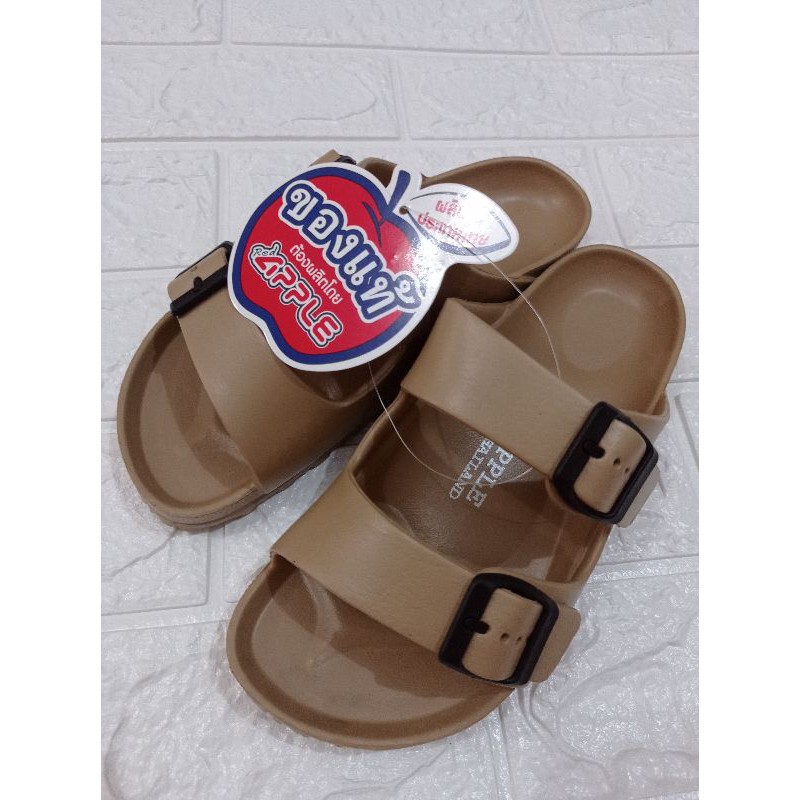 Sandal Bangkok Red Apple  Wanita Pria Double BG 2562 Jelly Unisex Termurah Original Thailand