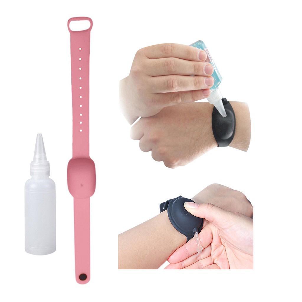 Gelang Dispenser Sabun Portable Bahan Silikon 10 ML