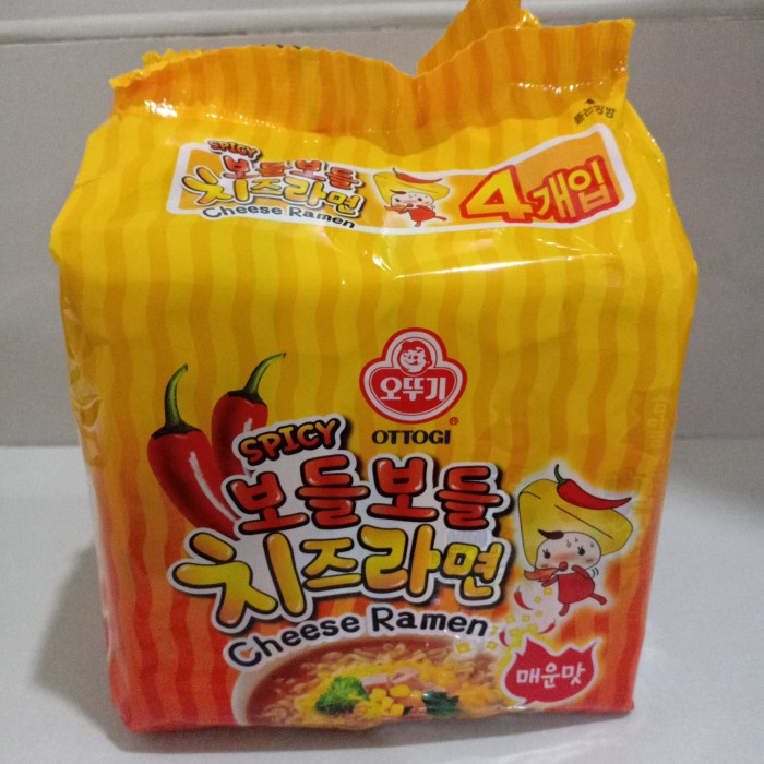 

ottogi chesse ramen spicy (kemasan isi 4 pack) hot