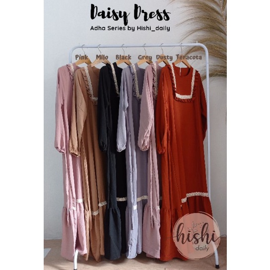 GAMIS CRINCLE RENDA KEKINIAN DAISY DRESS by Hishi_daily FEE VOAL