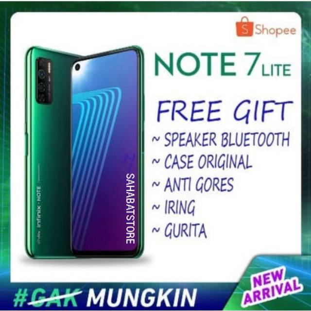INFINIX NOTE 7 LITE 4/128GB GARANSI RESMI
