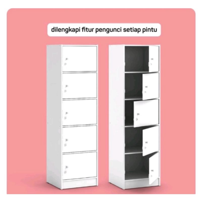Rak Baju 5 Susun/ Rak serbaguna susun 5
