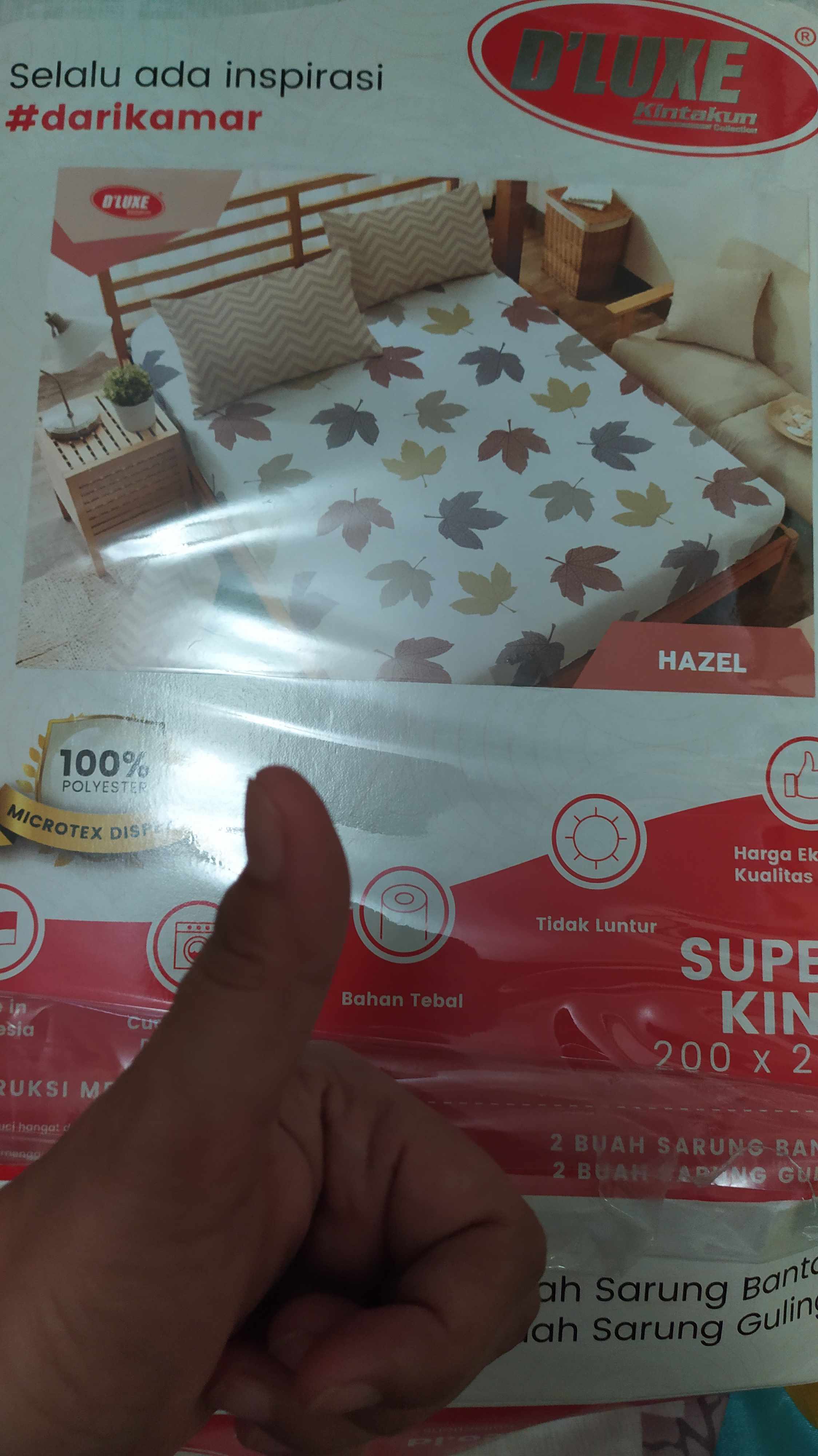 Sprei Kintakun Dluxe 3d Ekstra King 200x200 Tinggi 30 Cm