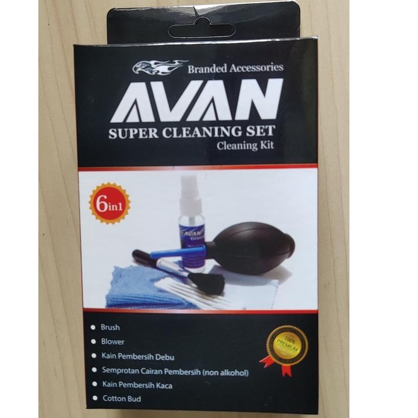 AVAN CLEANIG BESAR Pembersih LCD LED Monitor Kamera Laptop Cleaner Kit Avan 6 in 1 Serbaguna Murah