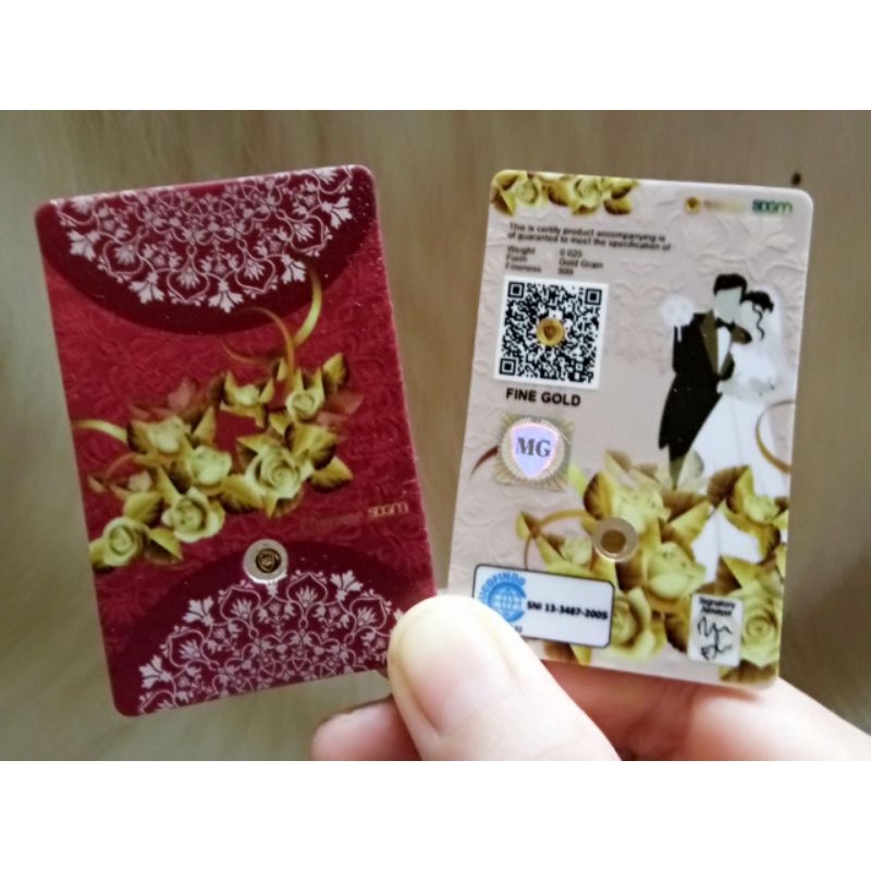 Gift series wedding 0,025 Gram.