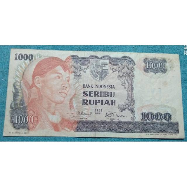 Uang kuno indonesia jend sudirman 1000 rupiah 1968
