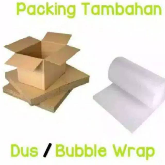 

PACKING TAMBAHAN EXTRA BUBBLE WARP DAN DUS bungkus kado ulang tahun