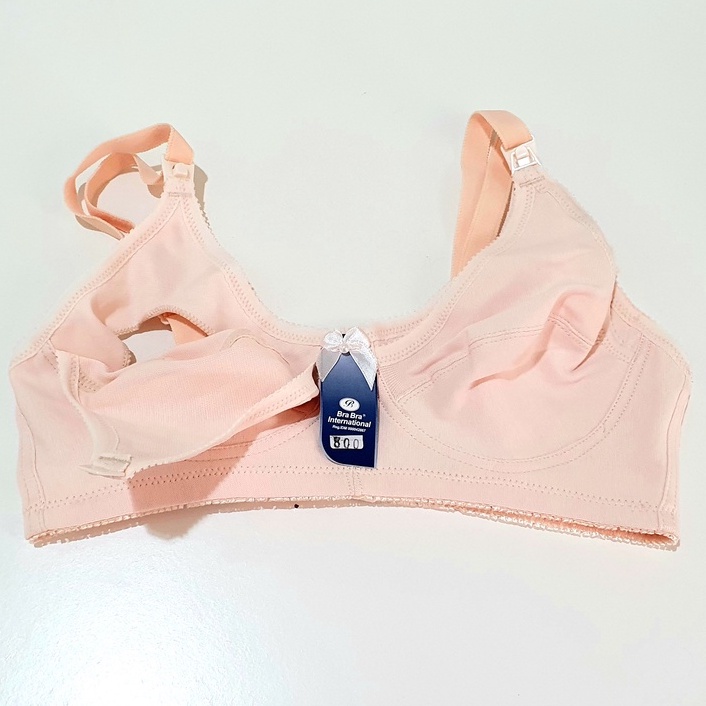 Bra / BH Menyusui Bra Bra 800 (Tanpa Kawat, Tanpa Busa, Kait 2, Bisa Lepas Cup Depan)