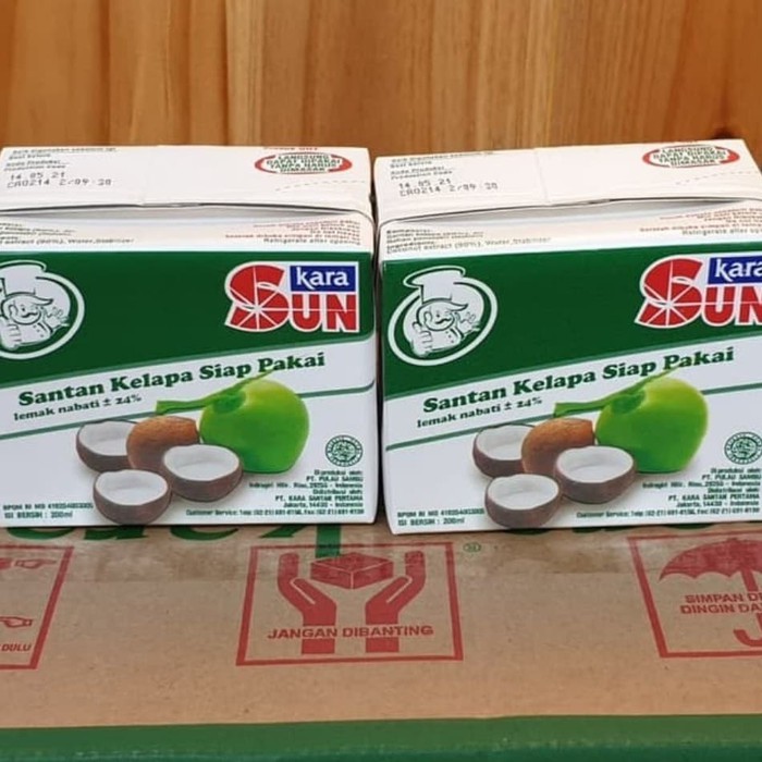 

Susu Santan Kara Sekali Pakai Sun Kara 200ml Santan Kemasan