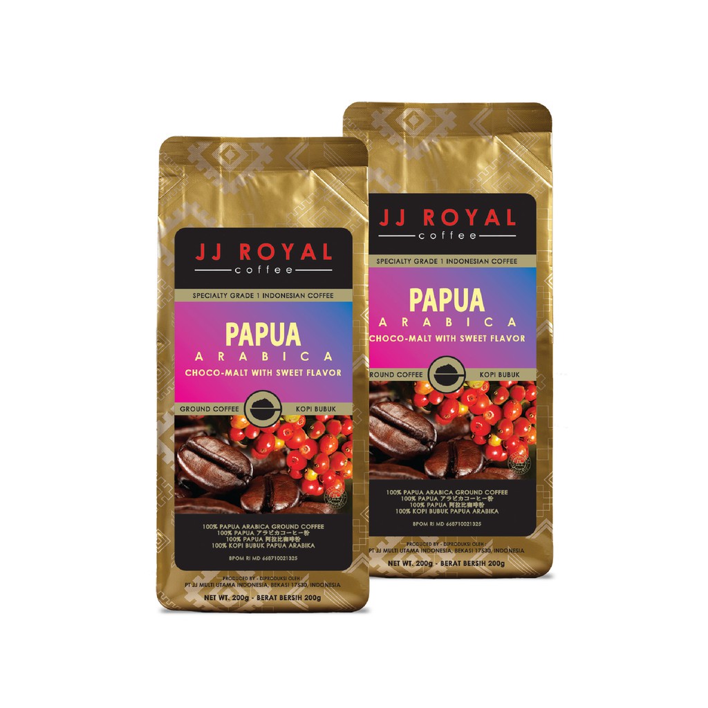 

Special Package 2 JJ Royal Coffee Papua Arabica Bag 200gr