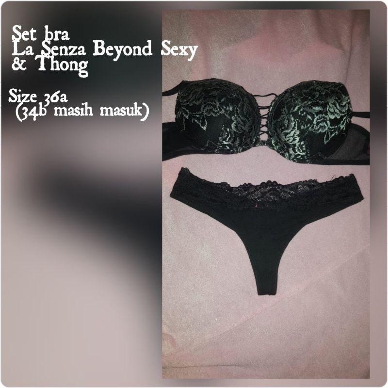 La Senza Beyond Sexy Set Bra & Thong Preloved