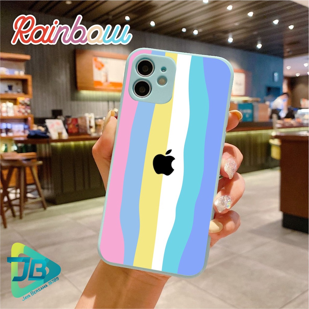 CASE CASING SOFTCASE SILIKON MACARON PELINDUNG KAMERA RAINBOW OPPO VIVO SAMSUNG XIAOMI REALME IPHONE ALL TYPE JB5189