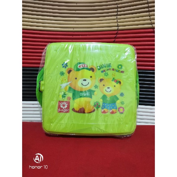 Kotak Makan Sunlife segi 3 sekat 086 Gina Lunch Box Souvenir Ulang Tahun