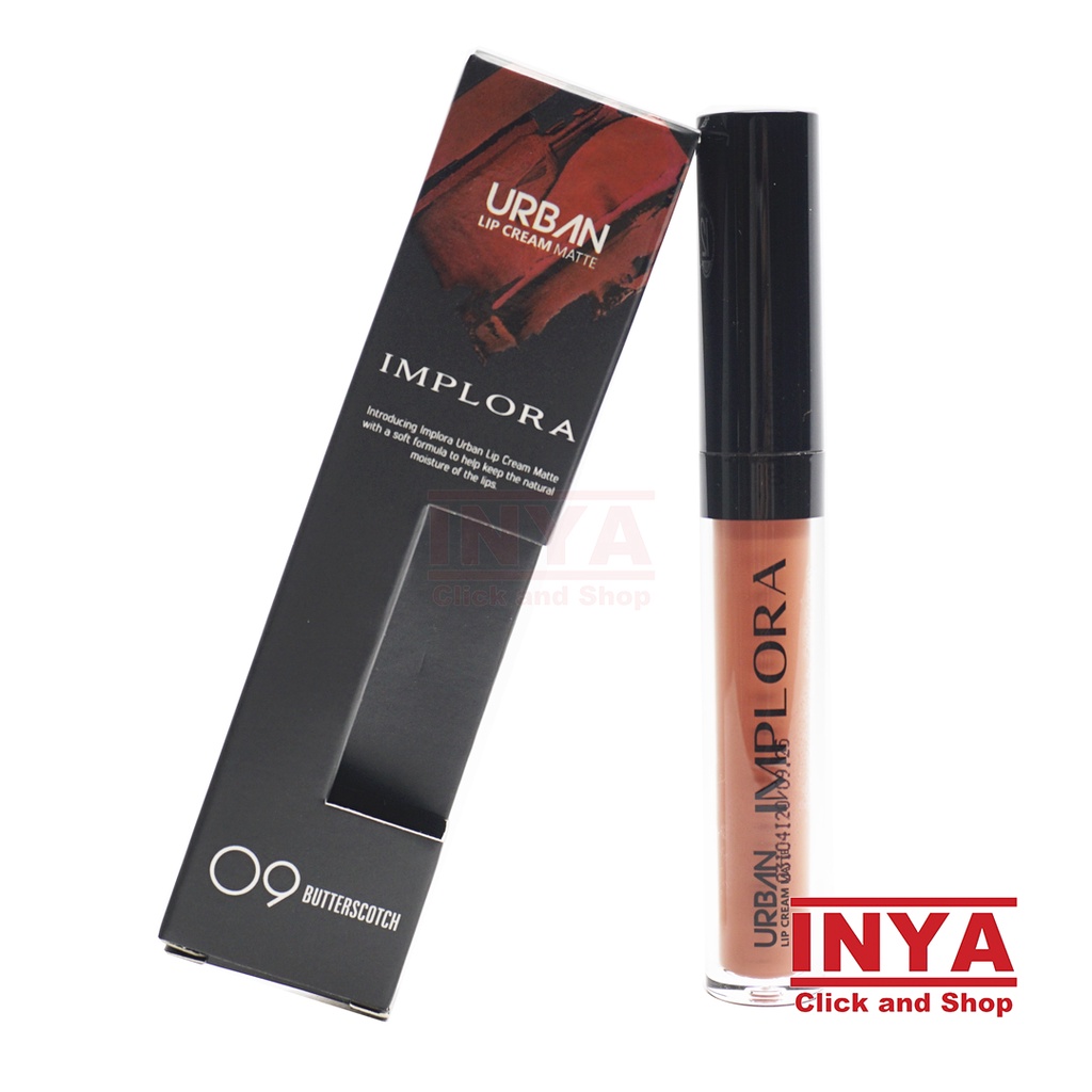 IMPLORA URBAN LIP CREAM MATTE 09 BUTTERSCOTCH 2.9gr