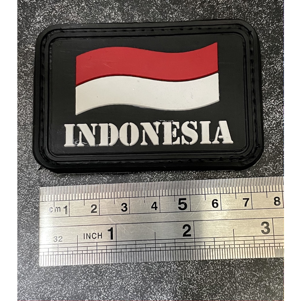 Patch Indonesia - Patch Velcro Indonesia - Prepetan -  Velcro Karet