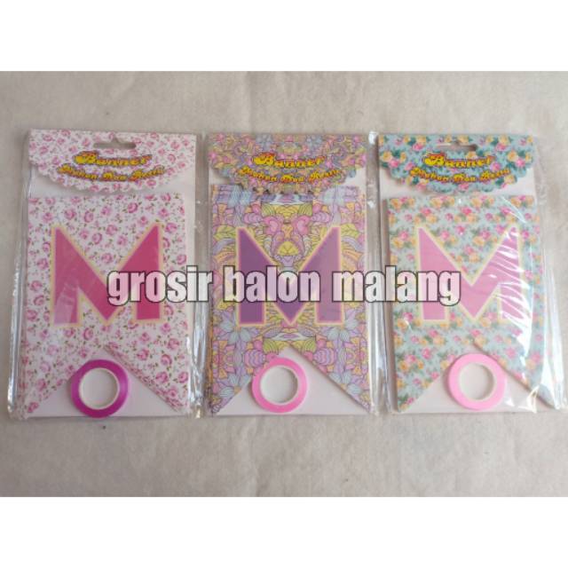 Bunting flag banner mohon doa restu