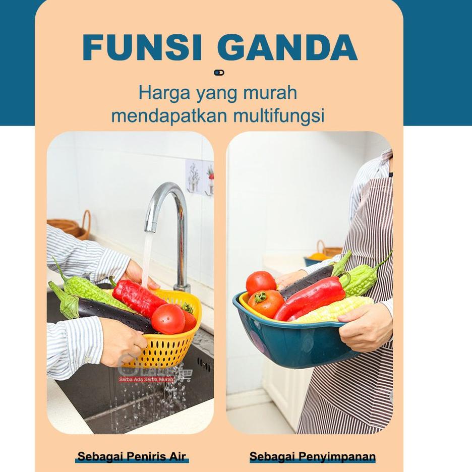 Harga TERMURAAH.. KERANJANG TIRISAN SERBAGUNA 6IN1 OLL-0710