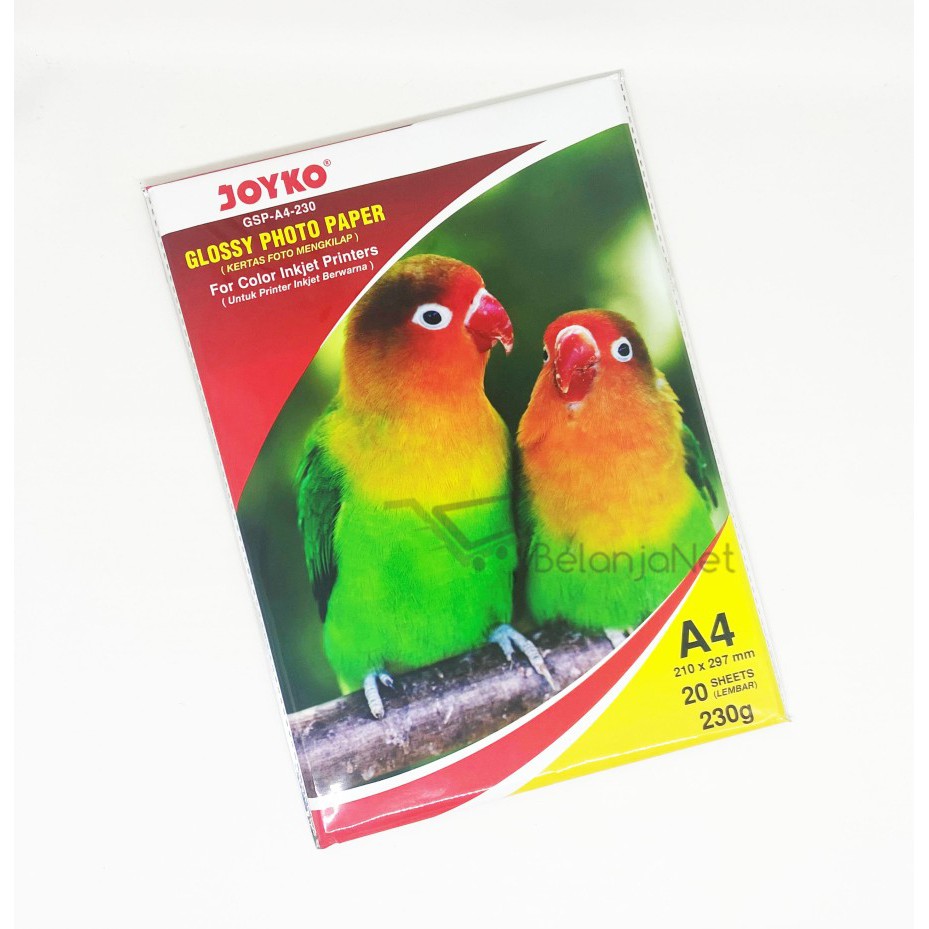 Kertas Foto Mengkilap Glossy Photo Paper GSP-A4-230 20 Sheets Lembar