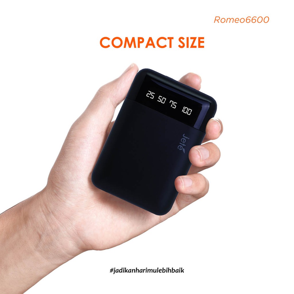 Powerbank 6600Mah Jete ROMEO Garansi 1Tahun