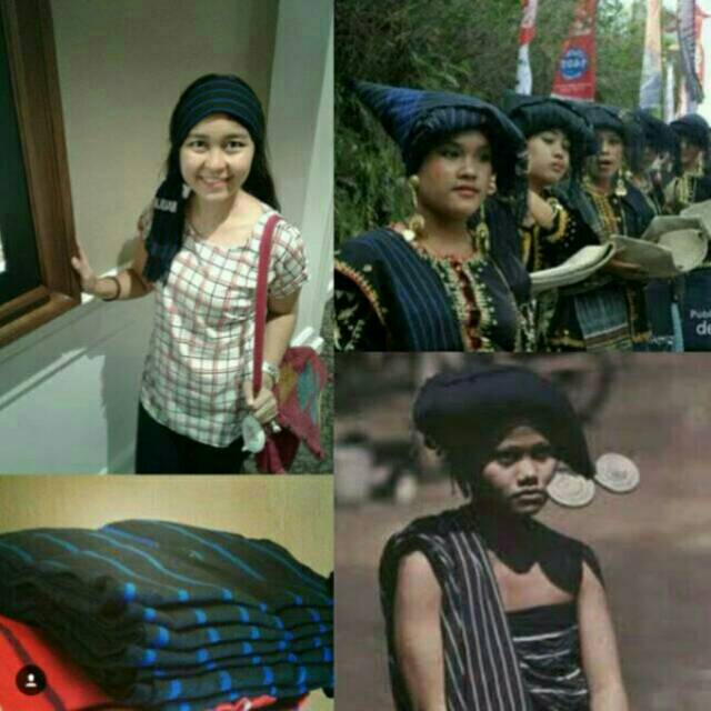 Syal Karo Polos Motif Uis Teba