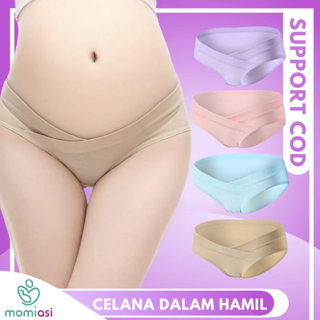 Momiasi - Celana Dalam Cd Hamil Wanita Bumil Jumbo Big Katun Maternity Panty Low Waist