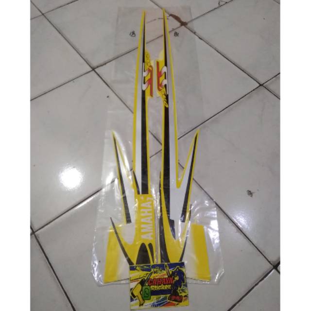 Striping Lis Sticker Standar Yamaha Fiz R SS Two Warna Kuning