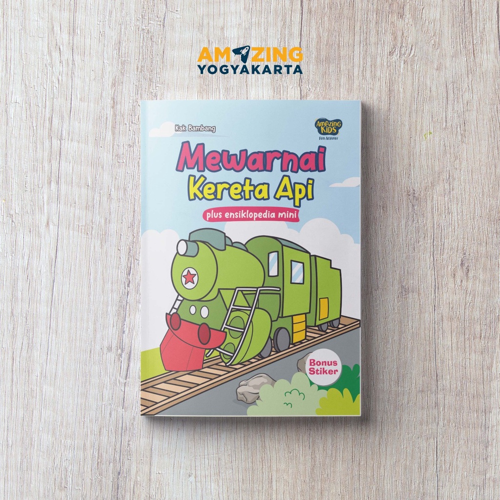 Mewarnai Kereta Api Plus Ensiklopedi Mini