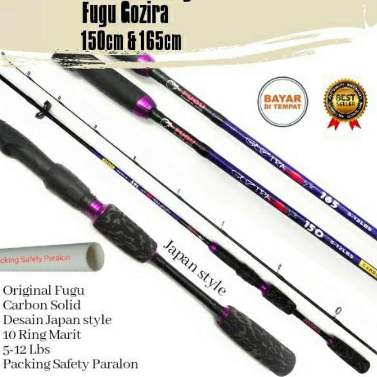 "AIL.25Au22ᴬ" Joran Fugu Gozira dan Daihan Kenzaki Carbon Solid 120 135 150 165 180 cm