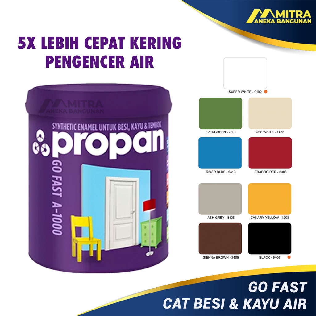 PROPAN GO FAST CAT BESI CAT KAYU WATERBASED 1 KG / CAT KAYU WATERBASED / CAT BESI WATERBASED /
