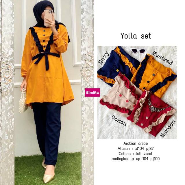 YOLLA SET ORI BY ELMIRA | SETELAN WANITA