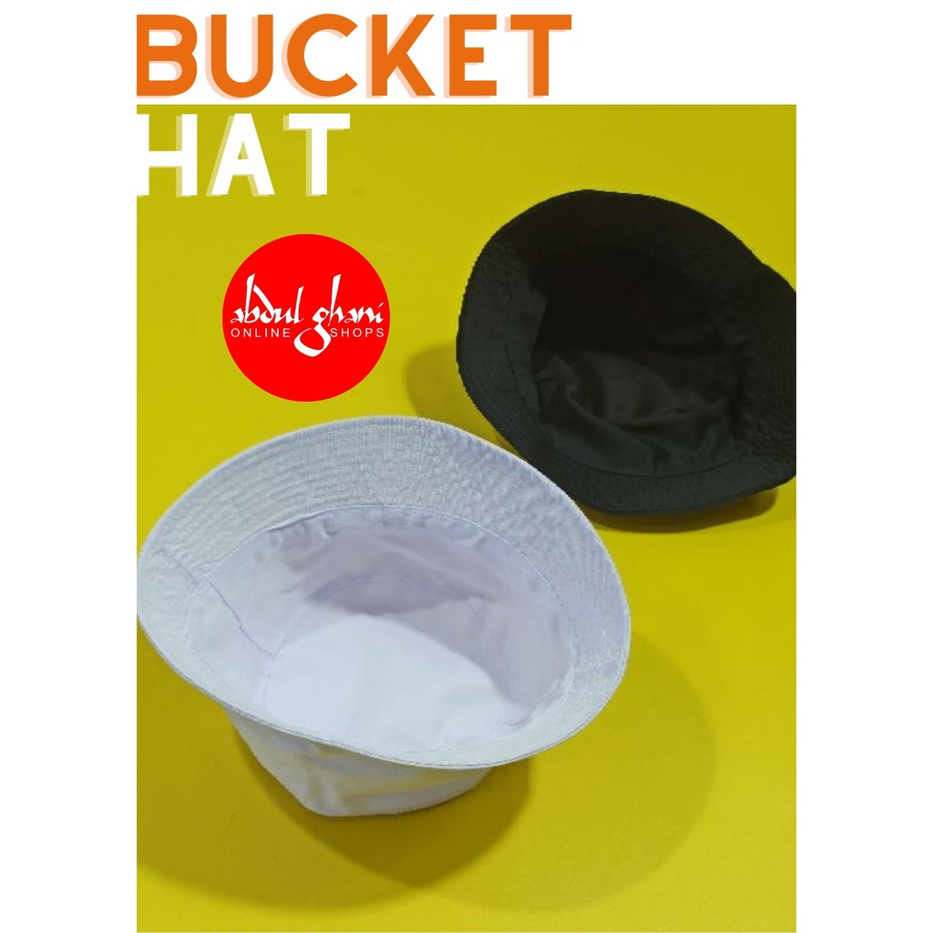 Topi Bucket Polos Anak | Bucket Hat Anak